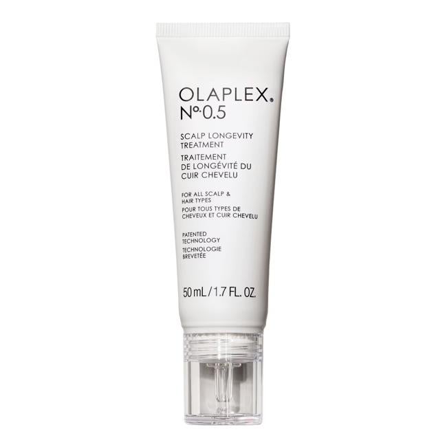 Trato feliz para la longevidad del cuero cabelludo exfoliante Olaplex.